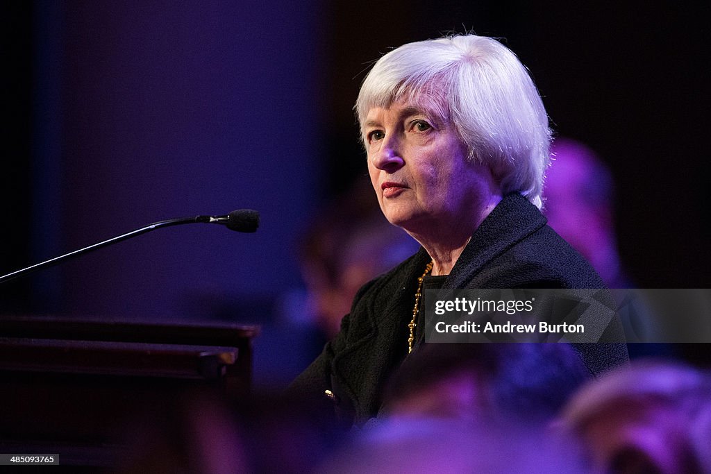 Janet Yellen Addresses The Economic Club Of New York