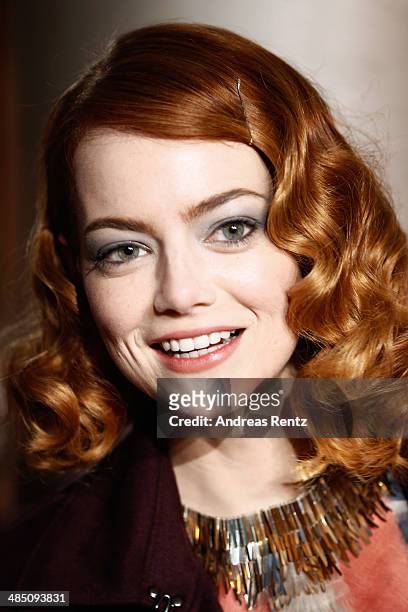 Emma Stone attends the 'The Amazing Spider-Man 2: Rise Of Electro' Berlin Premiere at CineStar on April 15, 2014 in Berlin, Germany.