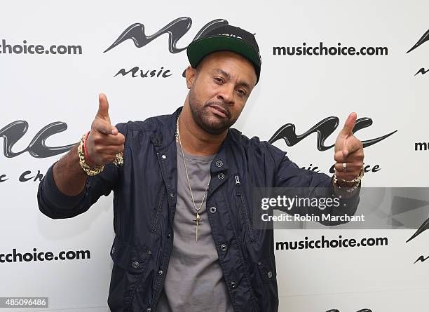 Musician Shaggy vistis at Music Choice on August 24, 2015 in New York City.