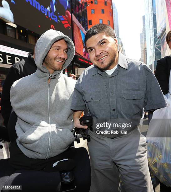 Nick Vujicic, New York Times best selling author, motivational speaker and leader of the nonprofit organization Life Without Limbs, greets fans at...