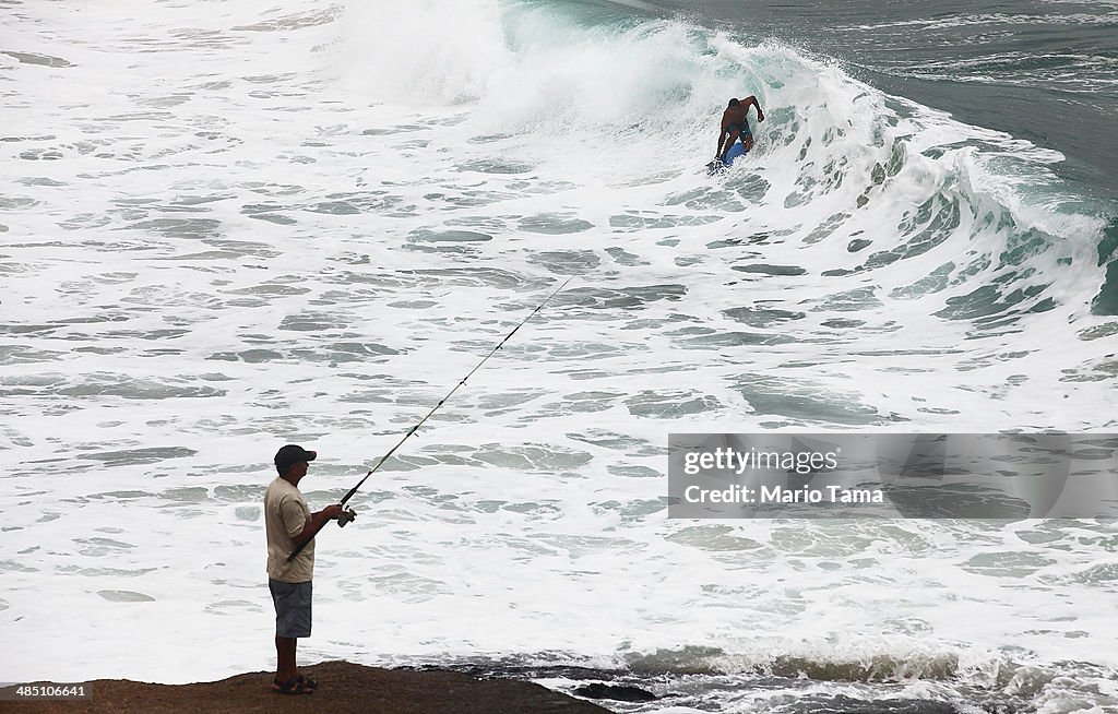 Cold Front Brings Surfing Conditions to Rio