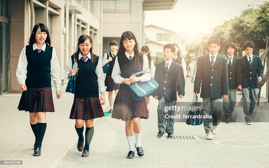 First day of school in Japan