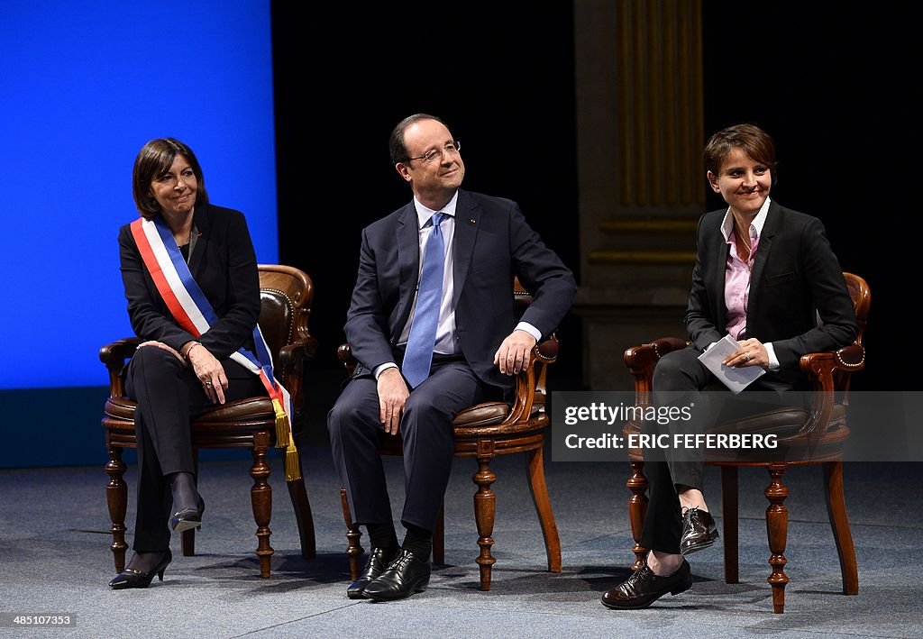 FRANCE-POLITICS-GOVERNMENT-HOLLANDE-HIDALGO