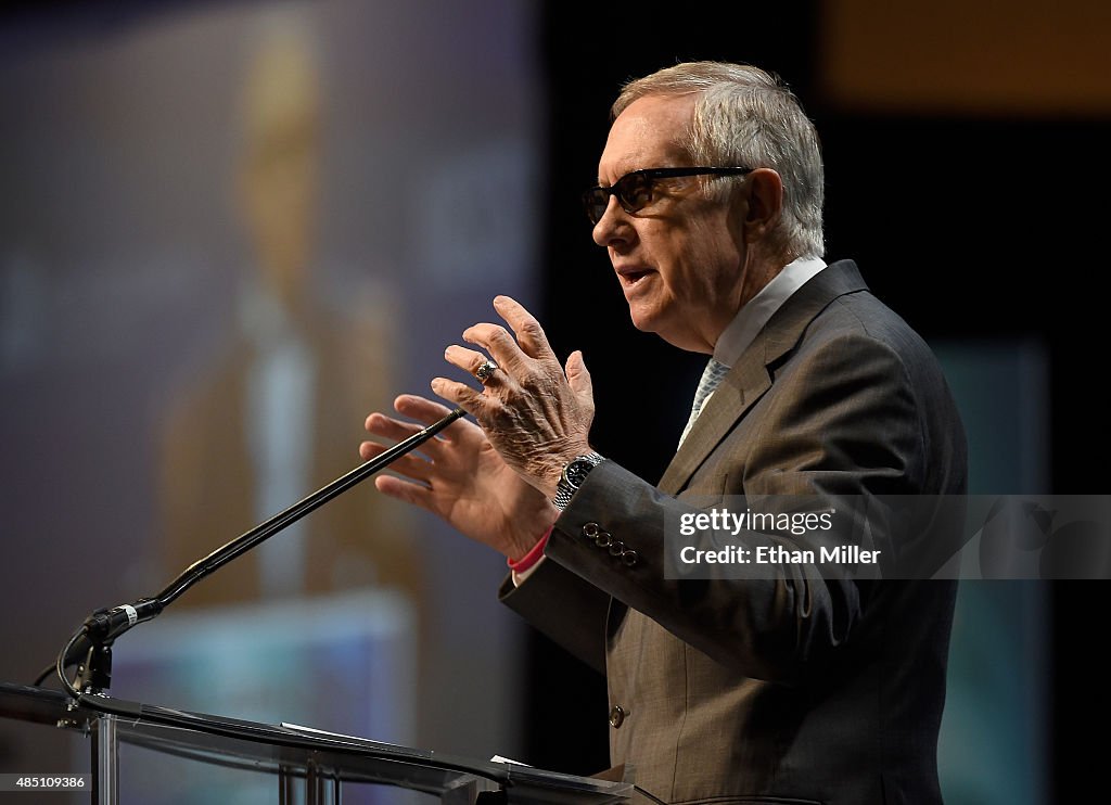 President Obama Speaks At Clean Energy Summit In Las Vegas