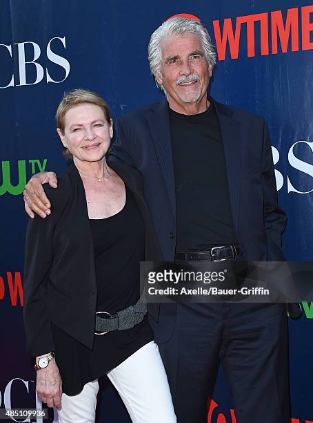 Actors Dianne Wiest and James Brolin arrives at CBS, CW And Showtime 2015 Summer TCA Party at Pacific Design Center on August 10, 2015 in West...