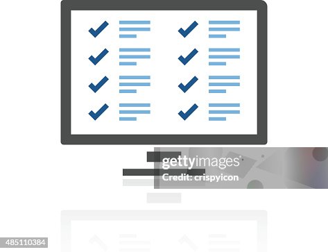 Computer icon on a white background. Computer icon on a white background.