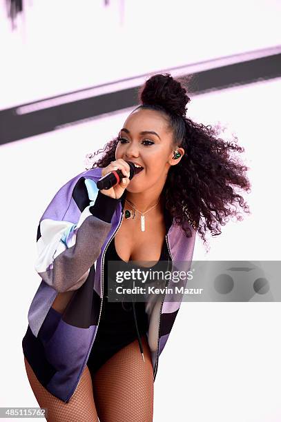 Leigh-Anne Pinnock of Little Mix performs during Billboard Hot 100 Festival - Day 1 at Nikon at Jones Beach Theater on August 22, 2015 in Wantagh,...