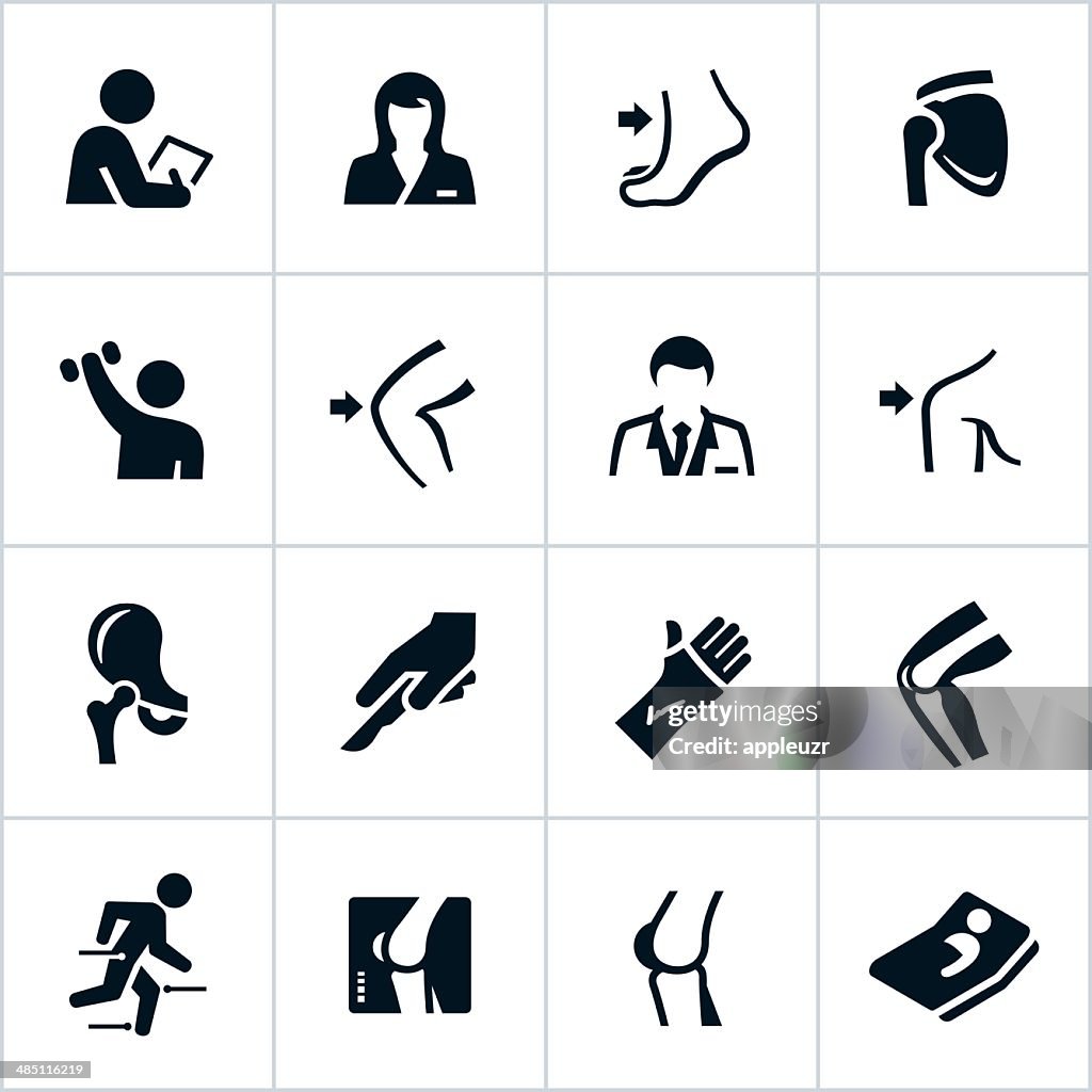 Black Orthopedic Icons