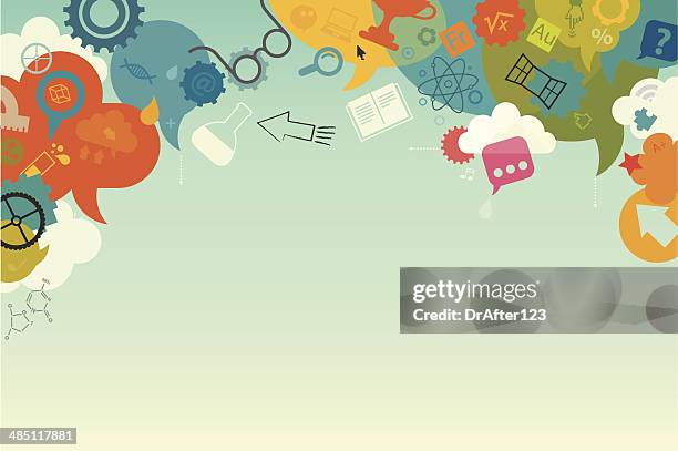 bildung hintergrund - science math stock-grafiken, -clipart, -cartoons und -symbole