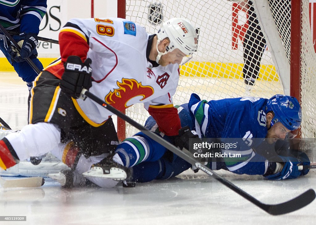 Calgary Flames v Vancouver Canucks