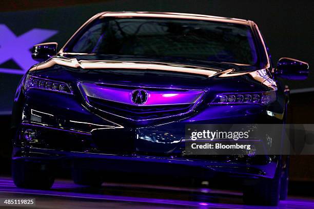 The 2015 Honda Motor Co. Acura TLX luxury sport sedan is unveiled during the 2014 New York Auto Show in New York, U.S., on Wednesday, April 16, 2014....