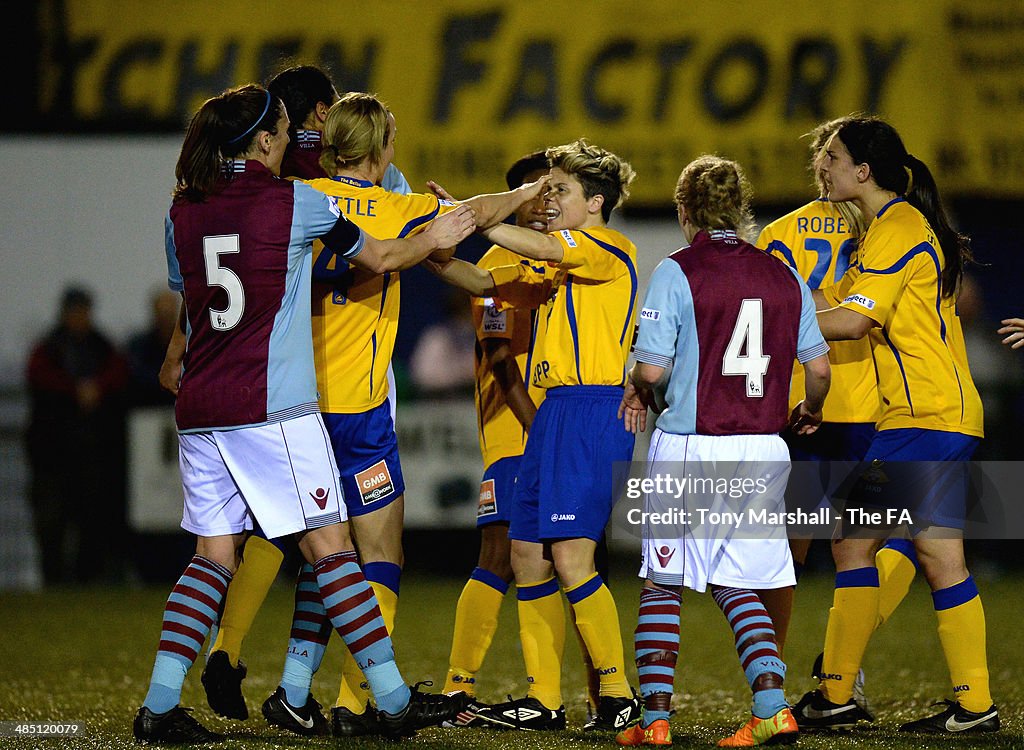 Aston Villa Ladies v Doncaster Rovers Belles  - FA WSL 2