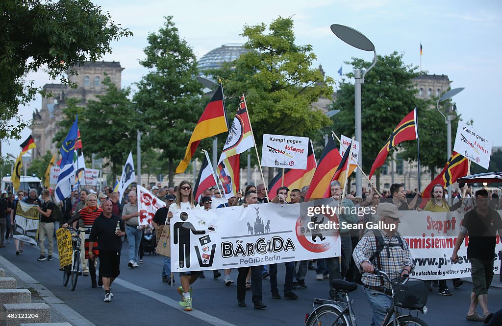 Pegida Supporters March In Berlin