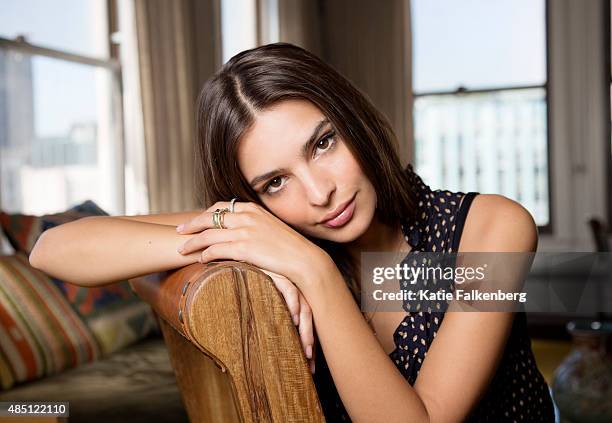 Actress and model Emily Ratajkowski is photographed for Los Angeles Times on August 4, 2015 in Los Angeles, California. PUBLISHED IMAGE. CREDIT NEEDS...