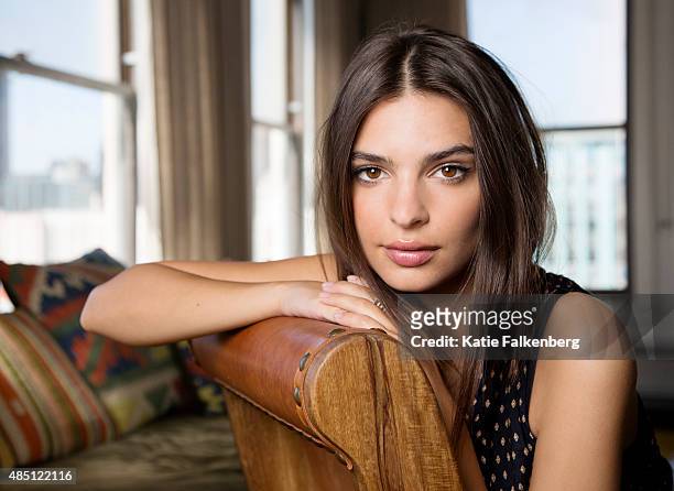 Actress and model Emily Ratajkowski is photographed for Los Angeles Times on August 4, 2015 in Los Angeles, California. PUBLISHED IMAGE. CREDIT NEEDS...