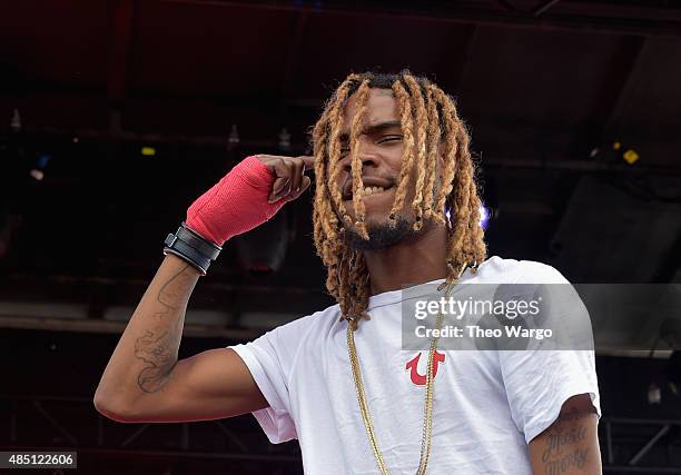 Fetty Wap performs during Billboard Hot 100 Festival - Day 2 at Nikon at Jones Beach Theater on August 23, 2015 in Wantagh, New York.