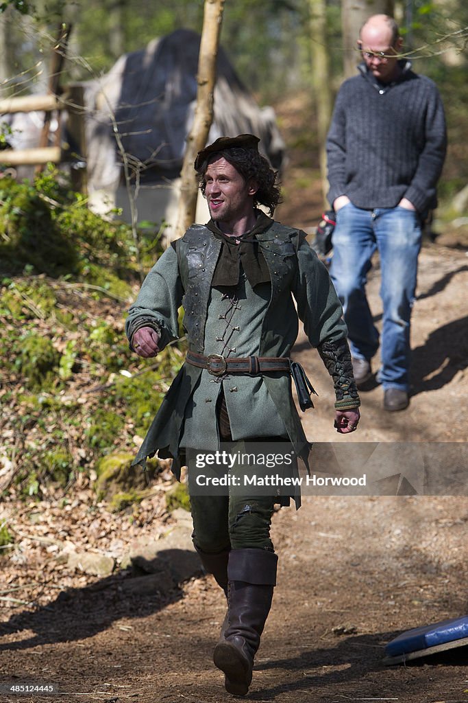 Sightings On The Set Of 'Dr Who' In Cardiff - April 15, 2014