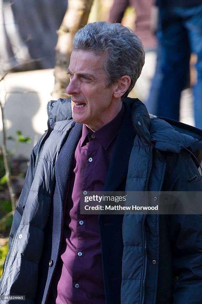 Sightings On The Set Of 'Dr Who' In Cardiff - April 15, 2014