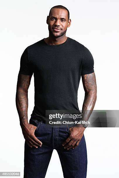Athlete and actor LeBron James is photographed for Self Assignment on December 2 in New York City.