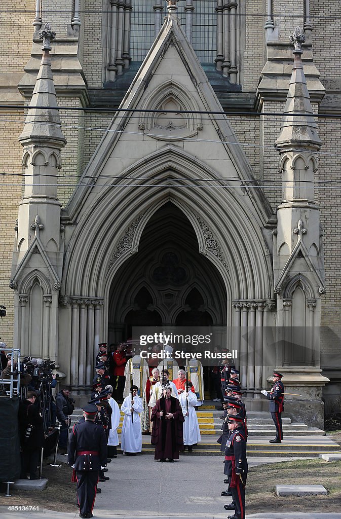 The state funeral for former federal and provincial finance minister Jim Flaherty