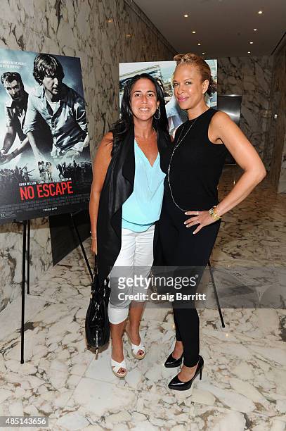 Nikki Silver and Tonya Lewis Lee attend the special screening of NO ESCAPE with Owen Wilson, Lake Bell and Pierce Brosnan at Dolby 88 Theater on...