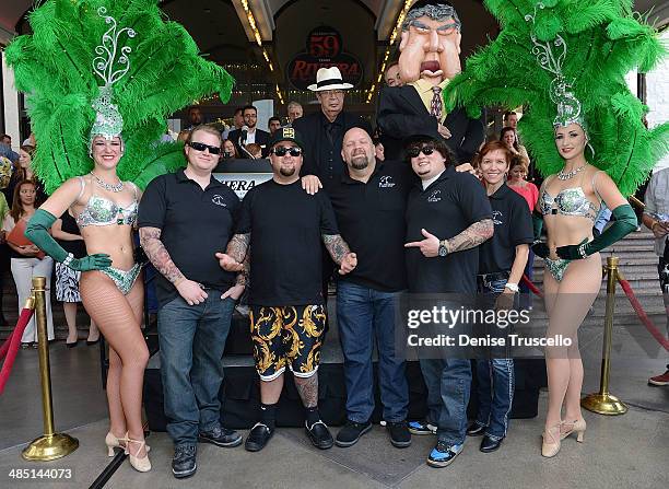 The cast of PAWN SHOP LIVE! Kady Heard, Garret Grant, Chumlee, Troy Tinker, Sidney Kounkle, Gus Langley, Sean Critchfield, Anita Bean, History's Pawn...