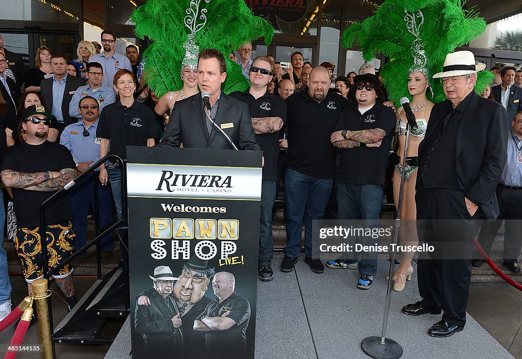 HISTORY's Pawn Stars And The Cast Of PAWN SHOP LIVE! Arrive On The Las Vegas Strip At Riviera Hotel & Casino Where Their Show Begins April 21