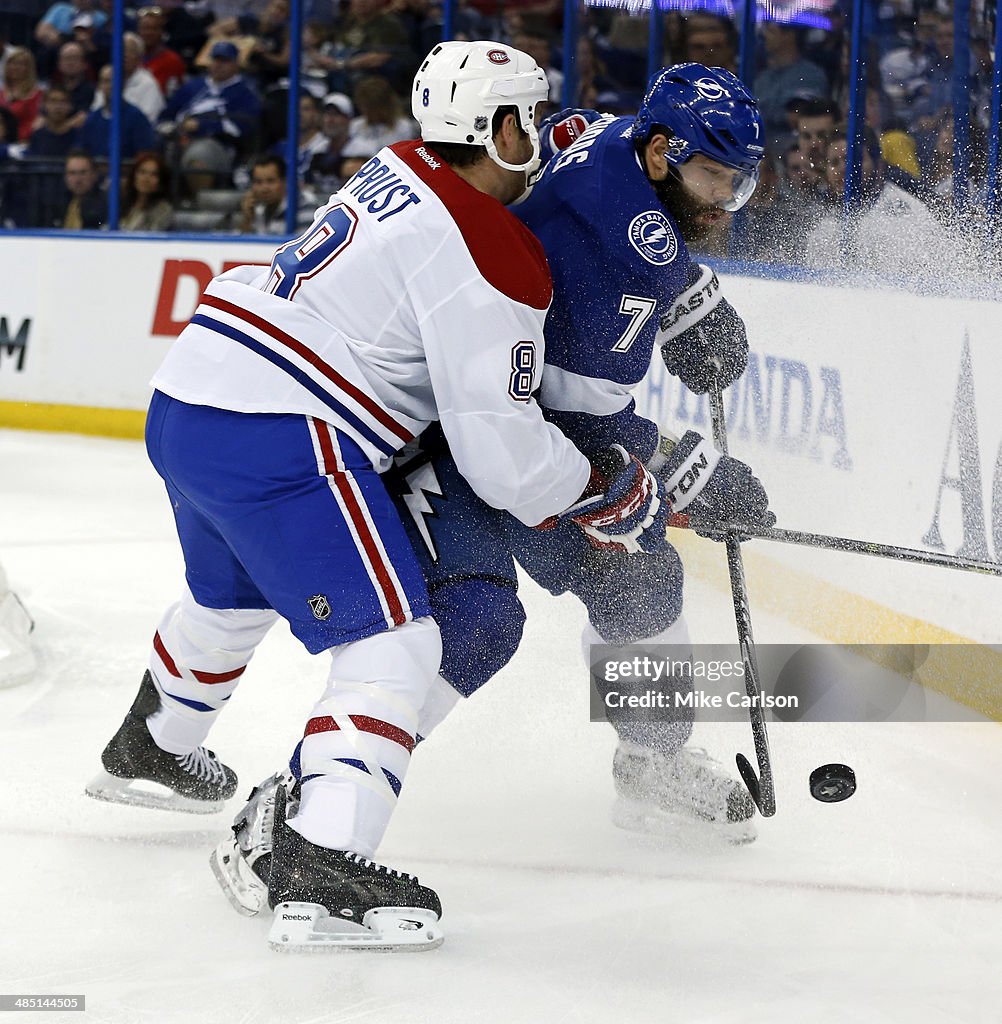 Montreal Canadiens v Tampa Bay Lightning - Game One