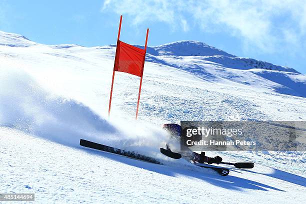 Tyler Walker of the United States competes in the Men Giant Slalom Sitting LW12-1 in the IPC Alpine Adaptive Giant Slalom Southern Hemisphere Cup...