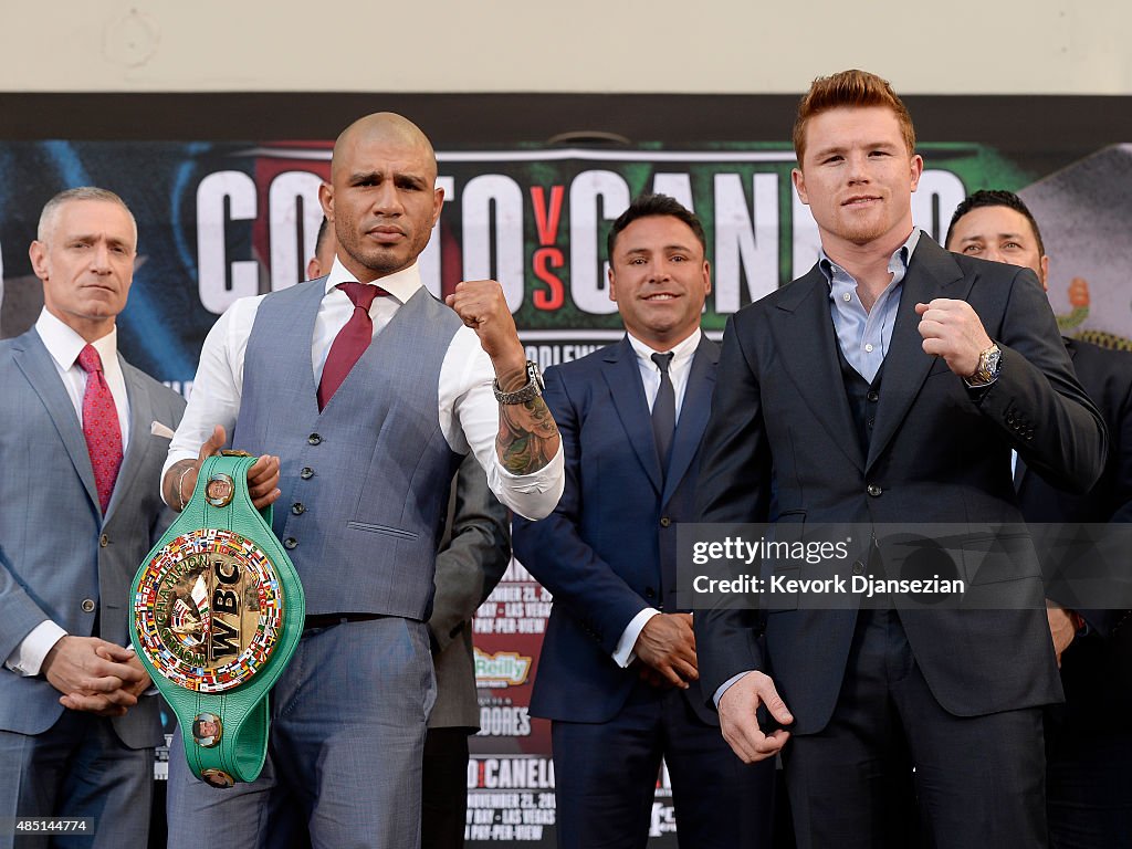 Miguel Cotto v Canelo Alvarez - Press Tour