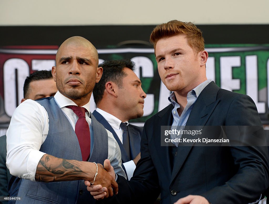 Miguel Cotto v Canelo Alvarez - Press Tour