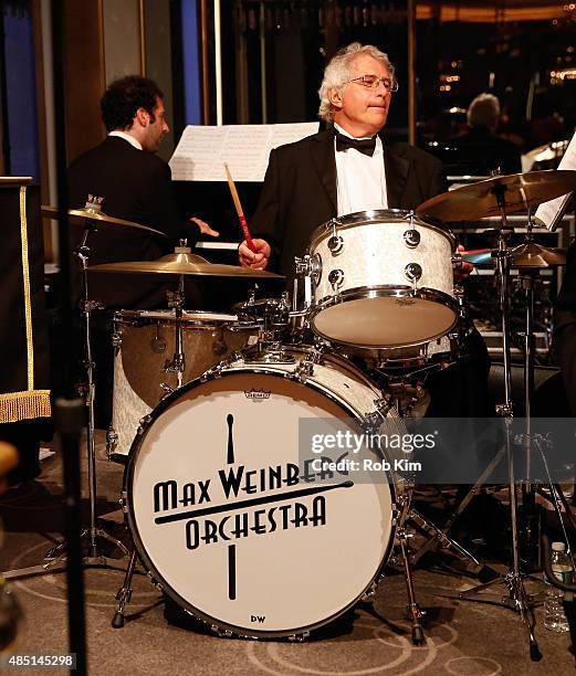 Max Weinberg's big band performs during Mondays With Max: Max Weinberg's Rainbow Room Residency at The Rainbow Room on August 24, 2015 in New York...