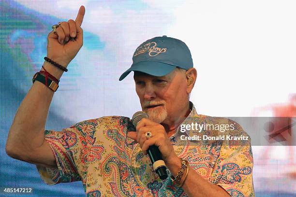 Beach Boys band member Mike Love performs at The Music Pier on August 24, 2015 in Ocean City, New Jersey.