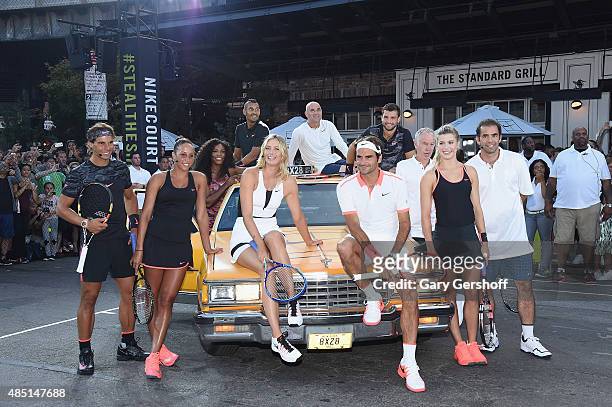 Tennis players Rafael Nadal, Madison Keys, Serena Williams, Nick Kyrgious, Maria Sharapova, Andre Agassi, Roger Federer, Grigor Dimitrov, John...