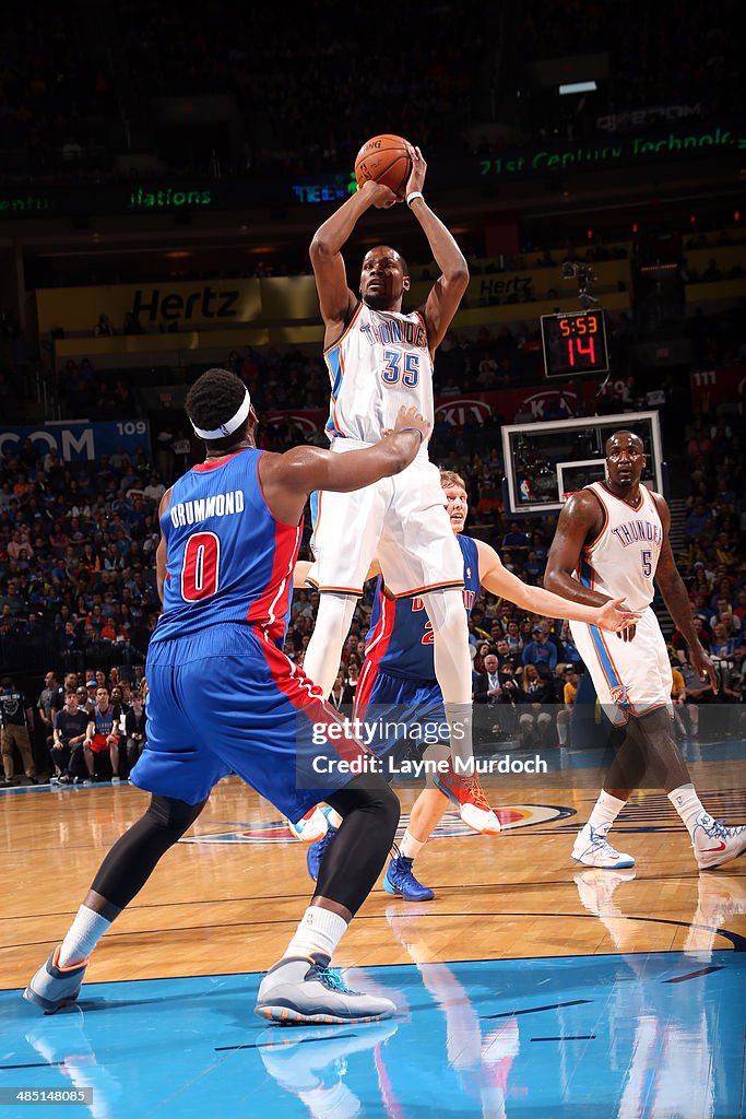 Detroit Pistons v Oklahoma City Thunder