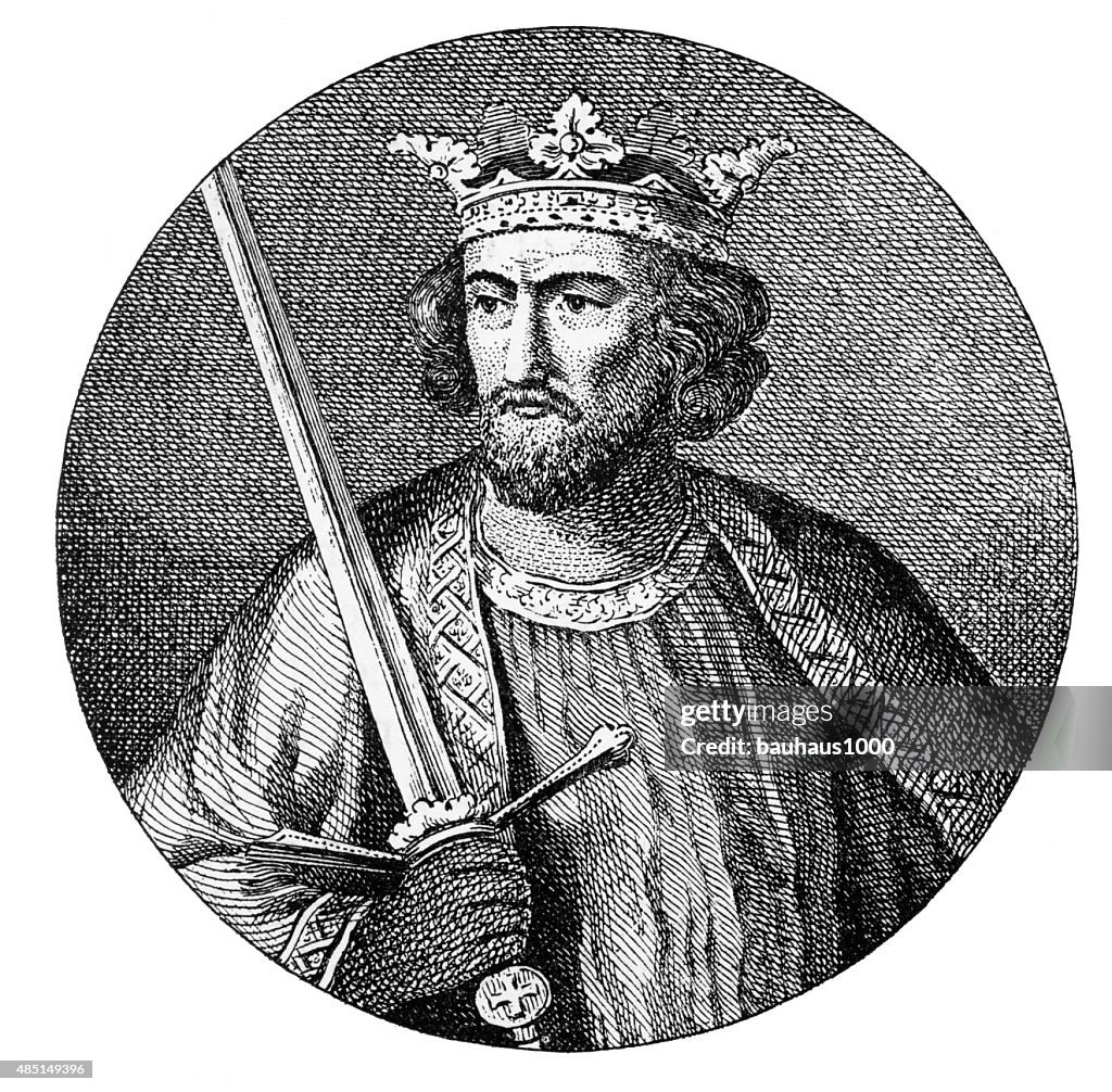 Edward I, King of England, 1239-1307, Engraving