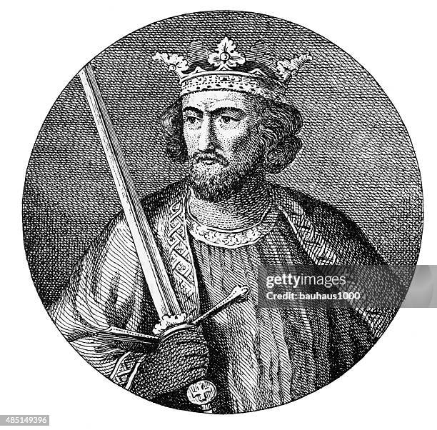 edward i, king of england, 1239-1307, engraving - british royalty stock illustrations