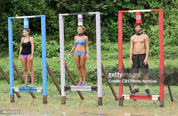 "Mad Treasure Hunt" - Morgan McLeod, Jefra Bland and Jeremiah Wood compete for Immunity during the seventh episode of SURVIVOR: CAGAYAN, Wednesday,...