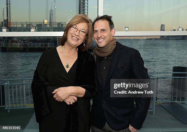 Honoree Dr. Patricia C. Wright and producer Drew Fellman attend the Stars of Stony Brook Gala 2014 at Chelsea Piers on April 16, 2014 in New York...