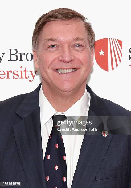 Stony Brook President Samuel L. Stanley Jr. Attends the Stars of Stony Brook Gala 2014 at Chelsea Piers on April 16, 2014 in New York City.