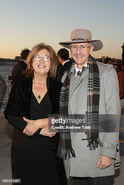 Honoree Dr. Patricia C. Wright and Ken Kaushansky attend the Stars of Stony Brook Gala 2014 at Chelsea Piers on April 16, 2014 in New York City.
