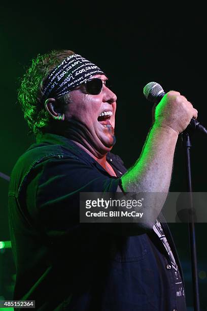 Mike Reno of Loverboy performs at the Rick Springfield With Special Guest Loverboy Performs Private Concert for SiriusXM Subscribers at the Theatre...