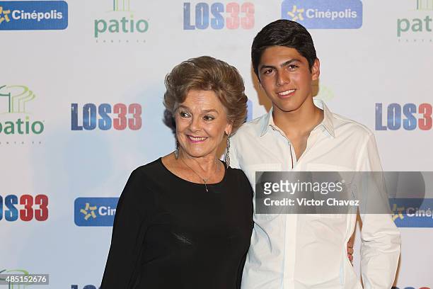 Kate Trillo Graham and guest attend "Los 33" Mexico City premiere at Cinepolis Patio Santa Fe on August 24, 2015 in Mexico City, Mexico.