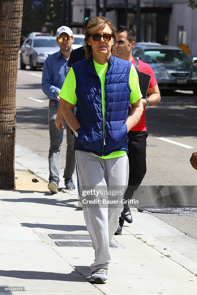 Celebrity Sightings In Los Angeles - April 16, 2014