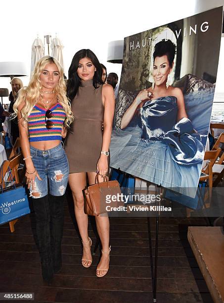 Pia Mia and Kylie Jenner attend Westime Celebrates Kris Jenner's Haute Living Cover at Nobu Malibu on August 24, 2015 in Malibu, California.