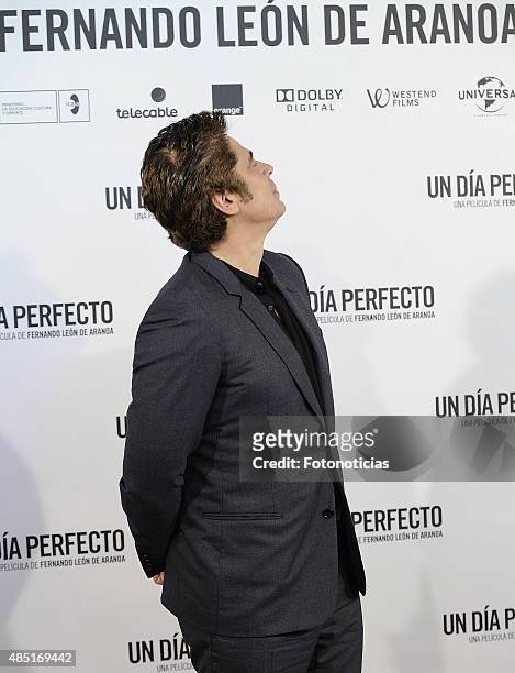 Benicio del Toro attends a photocall for 'A Perfect Day' at the Villamagna Hotel on August 25, 2015 in Madrid, Spain.