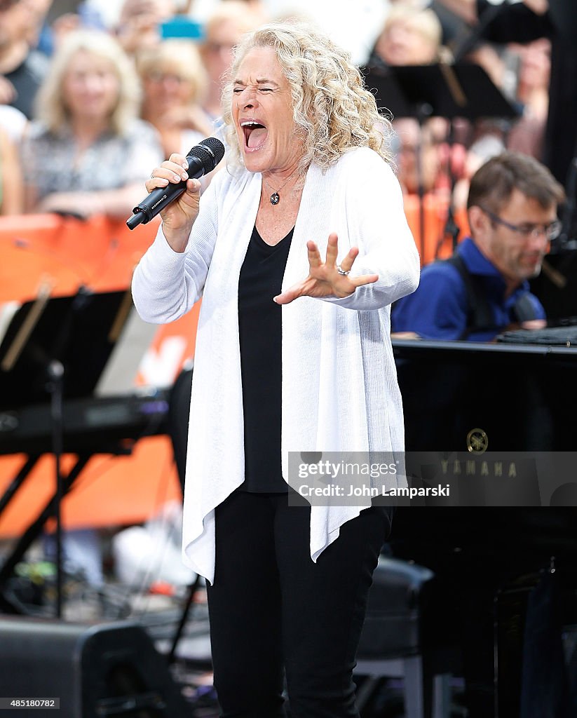 Carole King Performs On NBC's "Today"