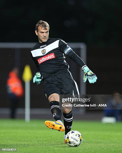 Roy Carroll of Notts County during the Sky Bet League Two match between Oxford United and Notts County at Kassam Stadium on August 18, 2015 in...