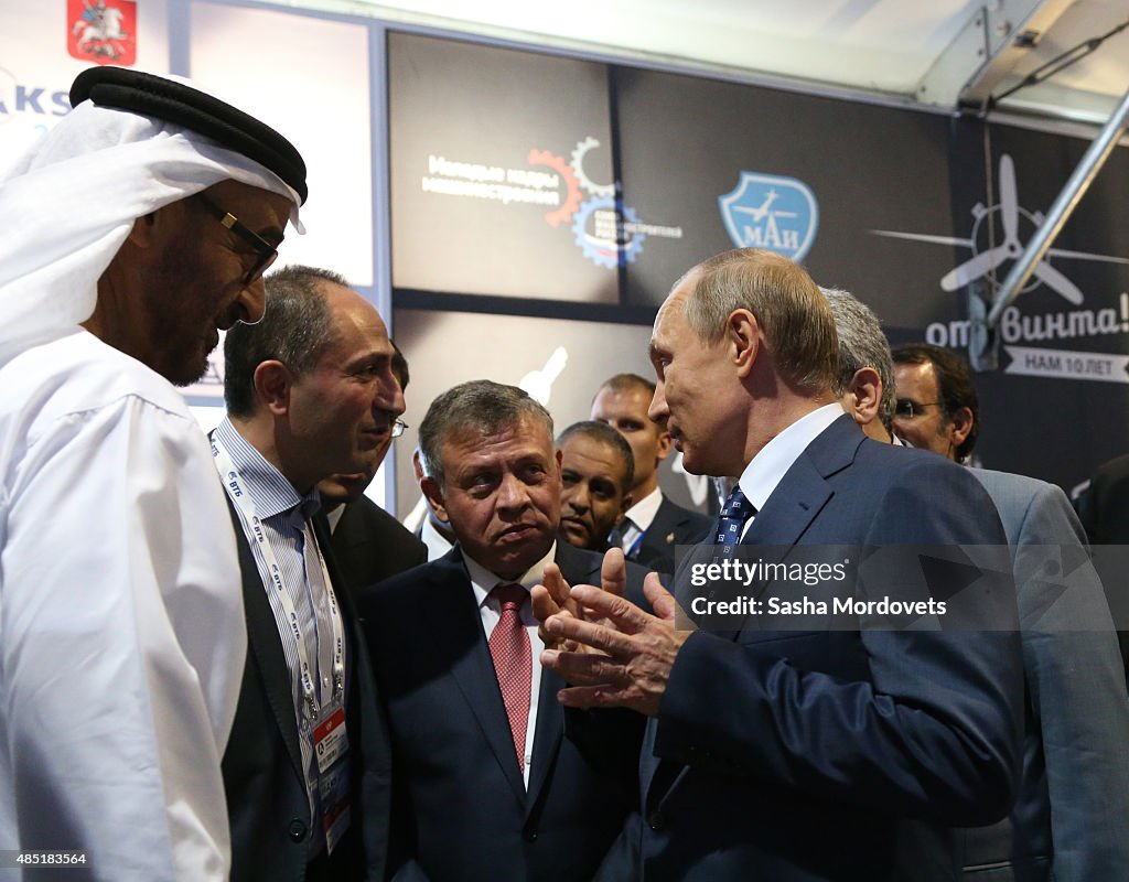 Russian President Vladimir Putin Opens The MAKS-2015 International Air Show