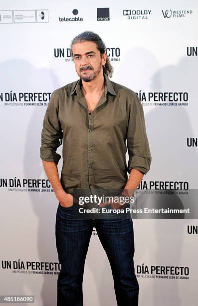 Director Fernando Leon de Aranoa attends 'A perfect day' photocall on August 25, 2015 in Madrid, Spain.